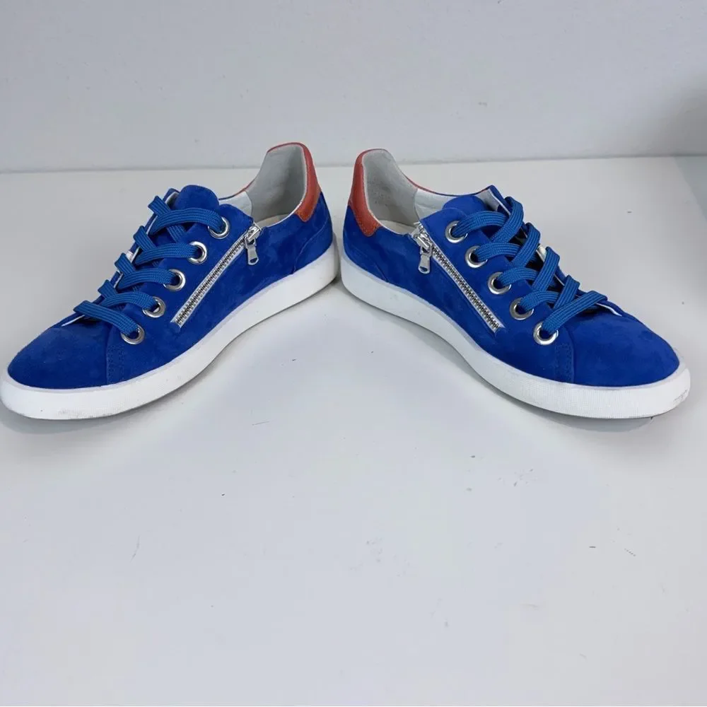 Softwaves Blue Suede Sneakers Portugal 36.5/6.5 IOB